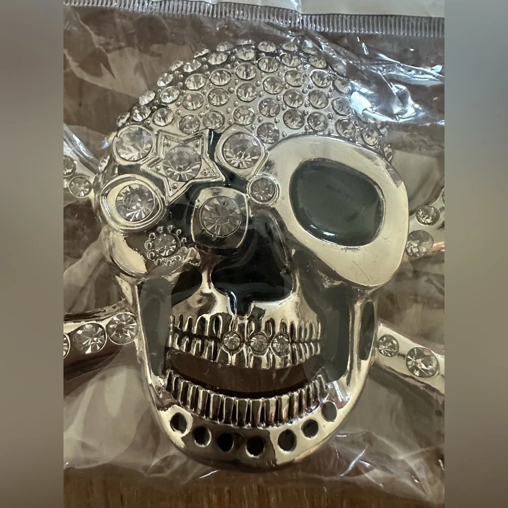 Oker Brand Skull Belt Buckle New